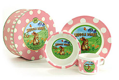 pink plate set michel