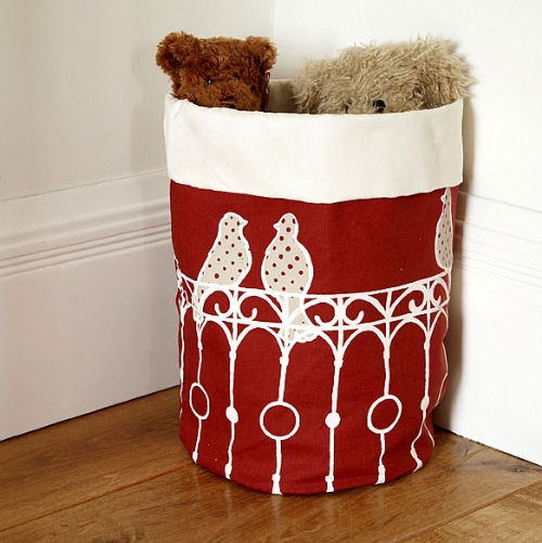 perched storage basket