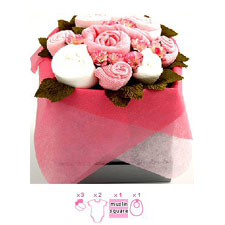 Flower Stork Pink Rosebud Box