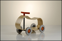 sibi max wooden ride on little green earthlets