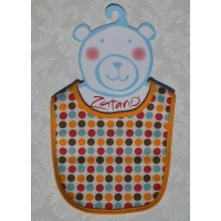  Chocolate Dot Bib by Zutano