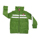 Kik Kid Terry Cotton Zip-Up Jacket in Green