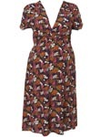 giselle print maternity dress