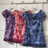 kids printed daisy dress short sleeve