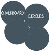 chalkboard circles by wall candy 