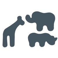 Chalkboard Animals by Wallcandy