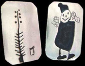 santa and tree cufflinks from AM Jewellery