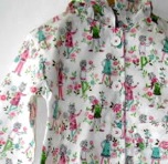 Gardening Girl Print Raincoat
