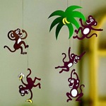 Monkey Tree Mobile by Flensted