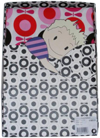  Fuschia pink Midi apple cotbed set by Katvig