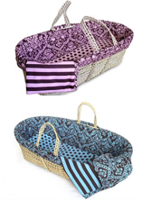 Damask Baby Moses Basket