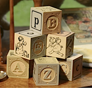 original ABC Nursery Blocks Bramble Corner
