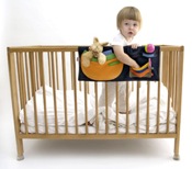 Light blue cot pocket by Thilde
