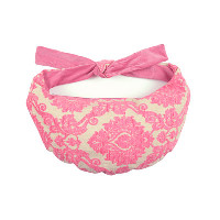 Ultimate Pink Flock Thrupenny Bits Portable Breast Feeding Cushion
