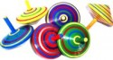wooden spinning top