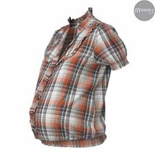 New Look Check Shirred Shirt