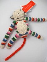 Anne-Claire Petit Organic Cotton & Cashmere Mix Colour Stripes Monkey