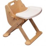 Folding Wooden Low Level Highchair by Millhouse