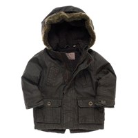 Khaki wax parka by Rocha Little Rocha