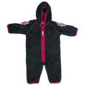 Gry Charcoal Fleece Babysuit