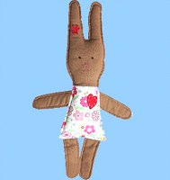 retro fabric lily bunny