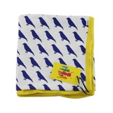 Brights and Stripes Blue Bird Blanket/Wrap 