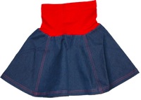  Plastisock Denim Skirt