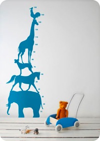 Wallsticker, Animal Tower by ferm living