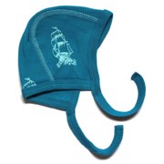 ej sikke lej petrol blue hat with ship print - Tootsie and Fudge.jpg
