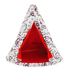 tent with skyline pattern