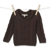 Boy's Brown Chunky Knit Jumper by Molly n Jack