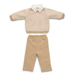 PILI CARRERA Cream and Camel Three Piece Shirt, Top and Pants Set in BABIES OUTFITS | Madison Browne.jpg
