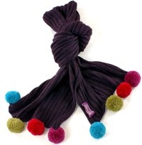 Pom pom alpaca scarf from Peruvian Knitwear