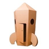 Giant Cardboard Rocket