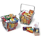 wire shopping baskets for pretend play