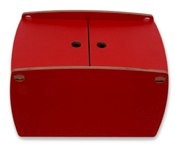 Little Childs Contemporary Toy Box in red