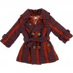 WAGNER Red check wool coat by quincy