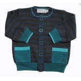 Bonnie Baby Merino Cardigan, Navy