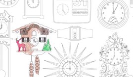 TICK-TOCK-SNOW wallpaper by mini moderns