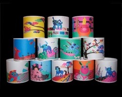 zodiac lampshades from hidden art shop