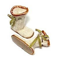 angora and merino BABY SLIPPER SOCKS