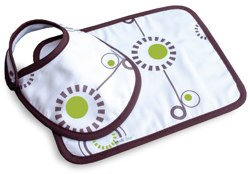 olli and lime george bib and burp set