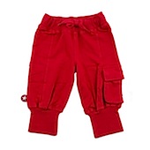 Kik Kid 3/4 Length Red Pocket Pants