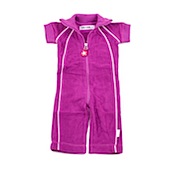 Kik Kid Short Sleeved Terry Jumpsuit in Purple