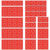 building blocks walls stickers