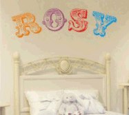 Vintage Wall Letter Stickers