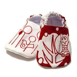 little owl reversible baby shoes
