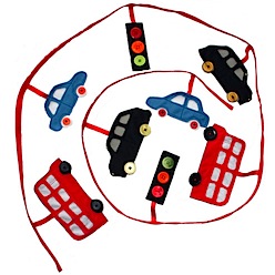 Traffic jam bunting by nickynackynoo