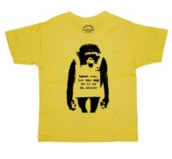 Banksy Laugh Now Boys T-Shirt