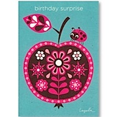  Ladybird Recycled Birthday Card